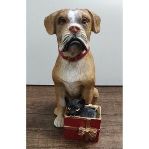 Creative Co-Op Boxer Dog Cat Christmas Ornament B10